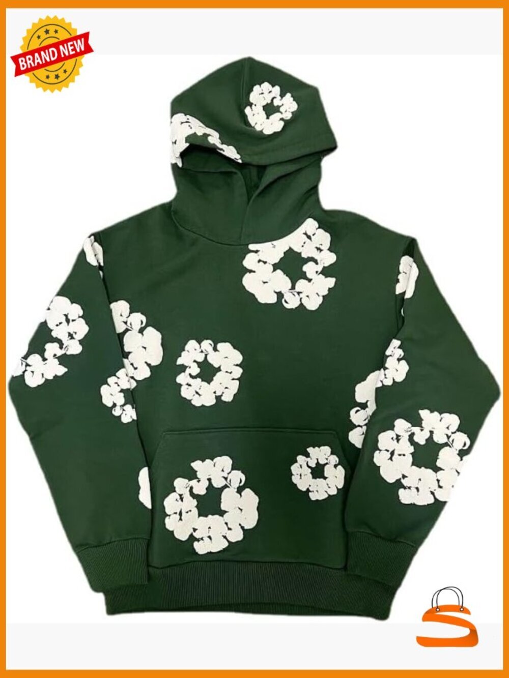 Oversized Retro Pullover Hoodie with Kangaroo Pockets Unisex